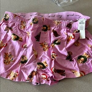 Victoria's Secret Pink Dog Print Pajama Shorts